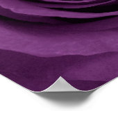 paars roos van Etsy Poster (Hoek)