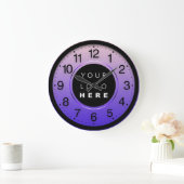 Paars Roos van het bedrijf Minimalisme - Aangepast Grote Klok (Huis)