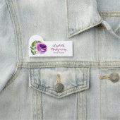 Paars Roos van professionele planner Naamplaatje (In situ)