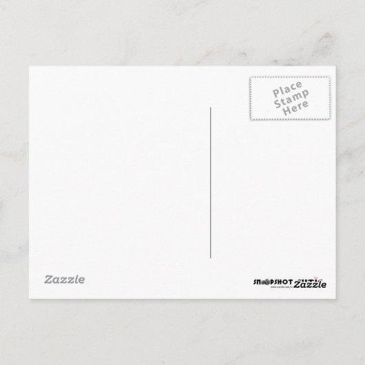 Paars Roos van Sharon of Hibiscus Syriacus Briefkaart (Achterkant)