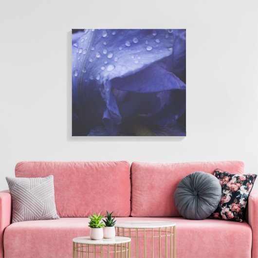 Paars Roos ventilator Canvas Afdruk (Insitu (Woonkamer))