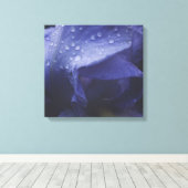 Paars Roos ventilator Canvas Afdruk (Insitu (Houten vloer))