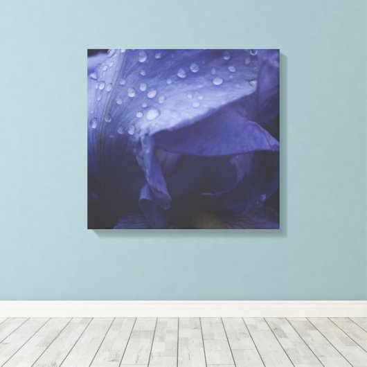 Paars Roos ventilator Canvas Afdruk (Insitu (Houten vloer))