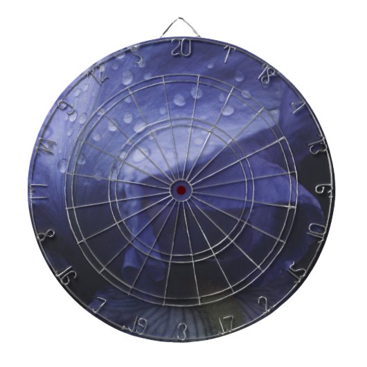 Paars Roos ventilator Dartbord (Voorkant)