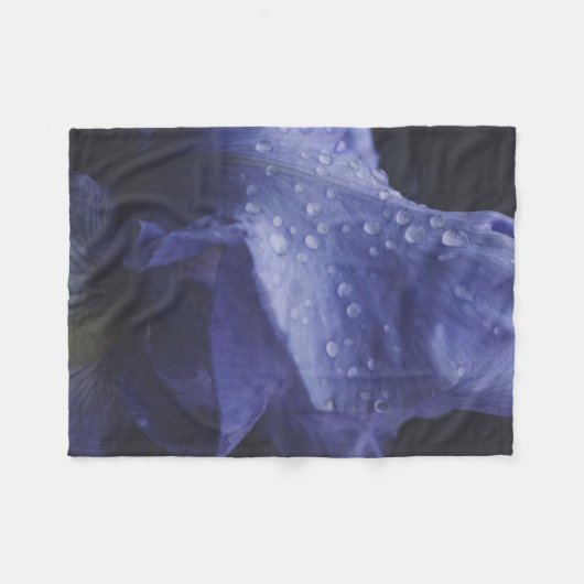 Paars Roos ventilator Fleece Deken (Voorkant (Horizontaal))