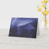 Paars Roos ventilator Kaart (Gele Bloem)