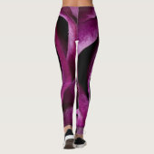 Paars Roos ventilator Leggings (Achterkant)