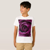 Paars Roos ventilator T-shirt (Voorkant volledig)