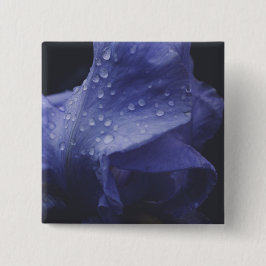 Paars Roos ventilator Vierkante Button 5,1 Cm