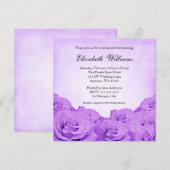  Paars Roos Vrijgezellenfeest Kaart (Voorkant / Achterkant)