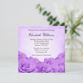  Paars Roos Vrijgezellenfeest Kaart (Staand voorkant)