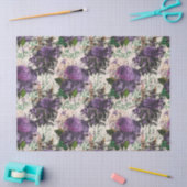 Paars Roos - Weefselpapier Tissuepapier (Craft)