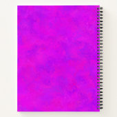 Paars roze Abstract patroon Notitieboek (Achterkant)