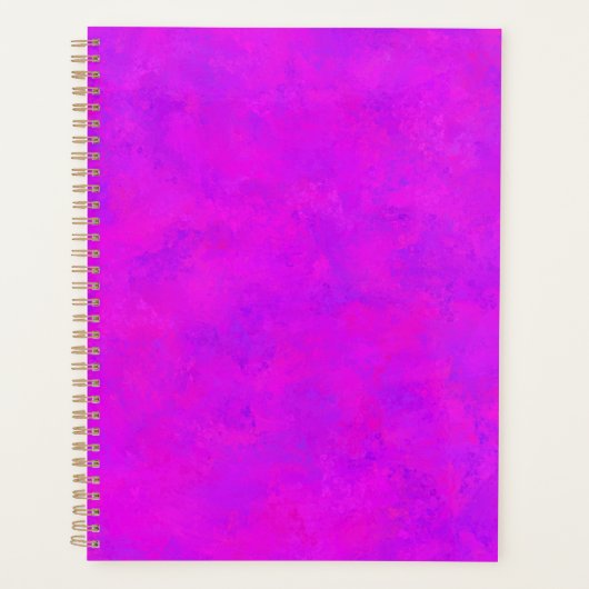 Paars Roze Abstract Patroon Planner (Voorkant)