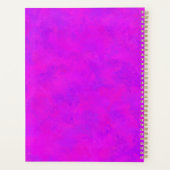 Paars Roze Abstract Patroon Planner (Achterkant)