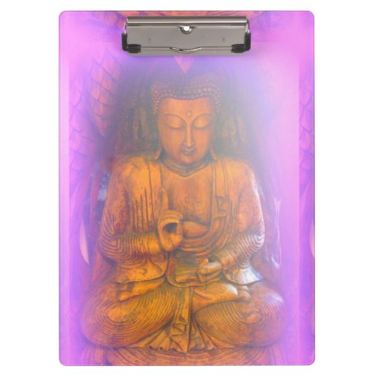 paars/roze aura buddha klembord (Voorkant)