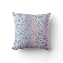 Paars roze blauw leopard ombre Sparkle