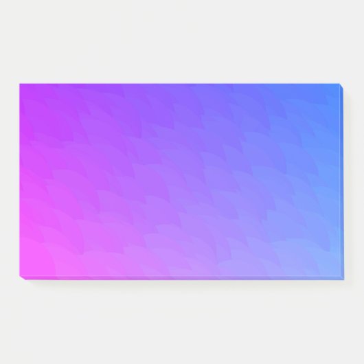 Paars roze blauw ombre vlammenpatroon Jumbo Post Post-it® Notes (Voorkant)