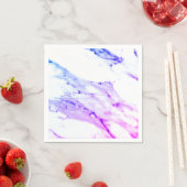 Paars roze blauw wit marmer graniet patroon servetten (Insitu)