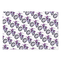 Paars, Roze, Blauwe Dirt Bike Motorfiets