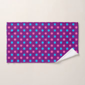Paars Roze Blauwe Stippenpatroon Bad Handdoek (Handdoek)