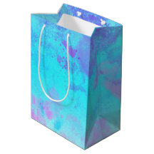 Paars Roze Blauwe Verfspatten Abstract Stijlvol