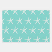 Paars roze Blauwgroen blauw Nautisch Inpakpapier Vel (Voorkant 3)