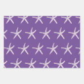 Paars roze Blauwgroen blauw Nautisch Inpakpapier Vel (Voorkant)