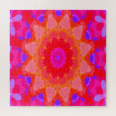 Paars, roze en Oranje Legpuzzel (Horizontaal)