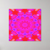 Paars, roze en Oranje Mandala Canvas Afdruk (Voorkant)