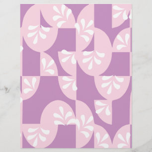 Paars, roze en wit patroon: