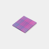 Paars Roze Geruite Patchwork Patroon Post-it® Notes (Schuin)