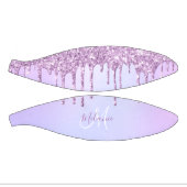 Paars Roze Glitter Sparkles personalized Girly M Basketbal (Panelen)