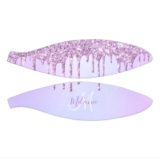 Paars Roze Glitter Sparkles personalized Girly M Basketbal (Panelen)