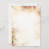 Paars roze goud Abstract 90e verjaardag Kaart (Achterkant)