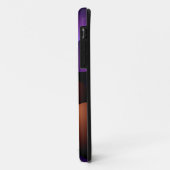 Paars & Roze Goud Halve Cirkels, Naam Monogram Case-Mate iPhone Case (Achterkant/links)