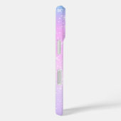 Paars & Roze Gradiënt, Witte Sterren & Naam in Scr Case-Mate iPhone Case (Achterkant / Rechts)