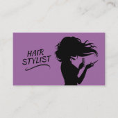 Paars & Roze - Haarstylist Visitekaartje (Voorkant)