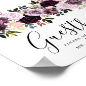 Paars-roze handboek voor het huwelijk poster (Hoek)