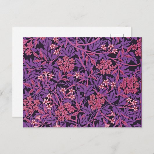 Paars-Roze Jasmine door William Morris Briefkaart (Voorkant / Achterkant)
