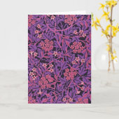 Paars-Roze Jasmine door William Morris Kaart (Gele Bloem)