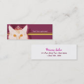 Paars Roze Klein Visitekaartje (Voorkant / Achterkant)