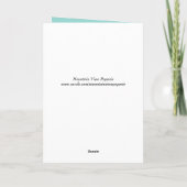 Paars Roze Konijn Krans Pasen Kaart (Achterkant)