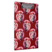Paars roze leeuwenkop ontwerp klembord (Rechts)