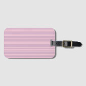 Paars & Roze Lijn Patroon Bagagelabel (Voorkant (horizontaal))