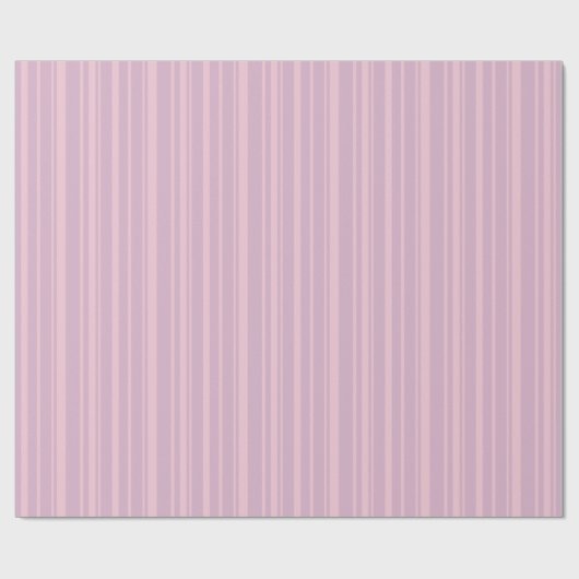Paars & Roze Lijn Patroon Cadeaupapier (Vlak)