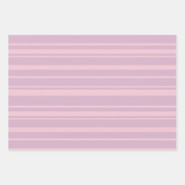 Paars & Roze Lijn Patroon Inpakpapier Vel