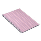 Paars & Roze Lijn Patroon Notitieboek (Rechterzijde)