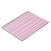 Paars & Roze Lijn Patroon Notitieboek (Linkerzijde)