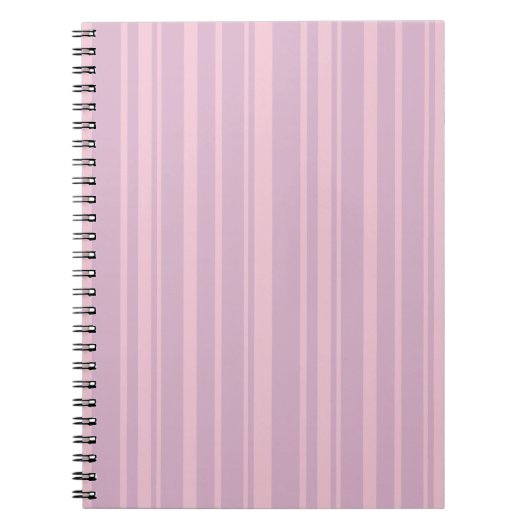 Paars & Roze Lijn Patroon Notitieboek (Voorkant)